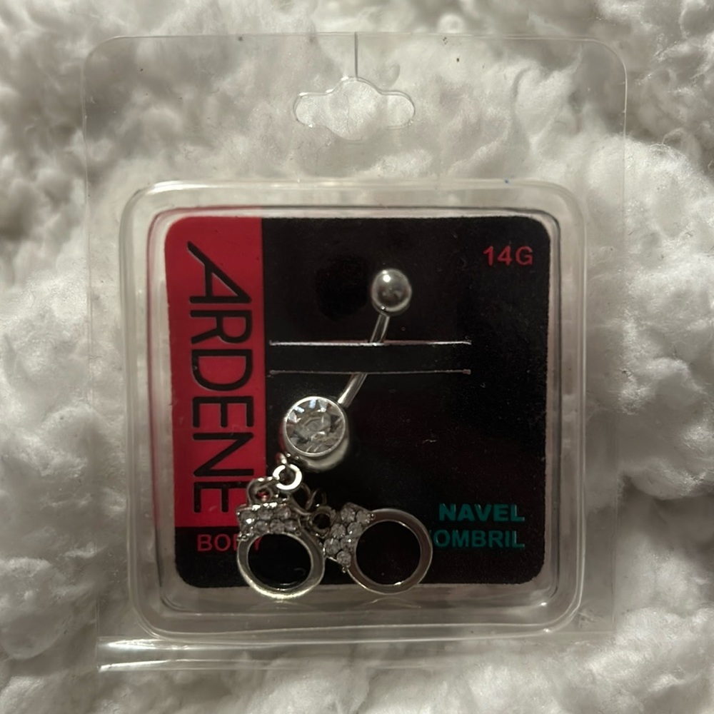Stainless steel bellybutton ring